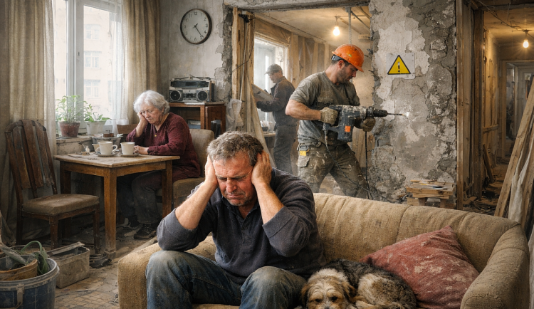 Panelový dům: kde hluk je zákon