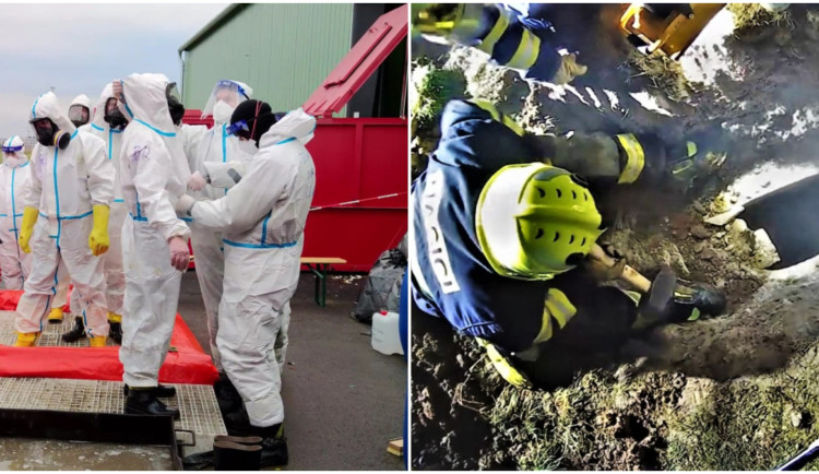 Dramatická záchrana psa i náročný zásah v chovu nakaženého ptačí chřipkou, hasiči rekapitulují rok 2023