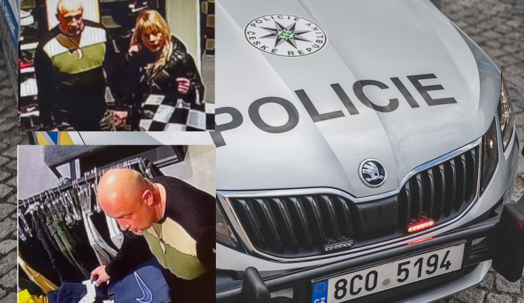 Policie vyšetřuje krádež sportovního zboží. Hledá dva svědky