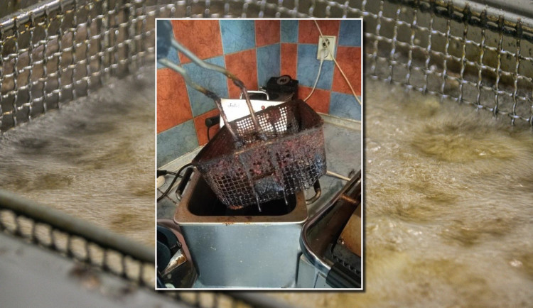 Zuhelnatělé zbytky smaženého jídla a nevábná vůně. Podle inspekce používá každá desátá restaurace přepálený olej