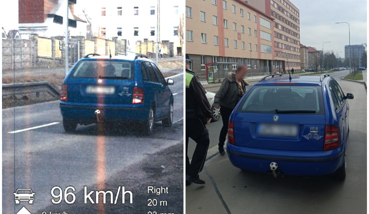 VIDEO: To jsem ale ostuda, řekla pětasedmdesátiletá řidička, která městem prosvištěla skoro stovkou