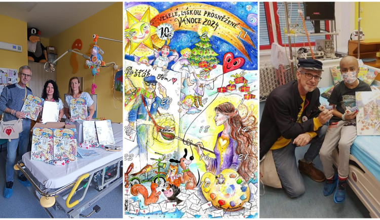 Sám si prošel rakovinou, dnes dětem v nemocnicích rozdává adventní kalendáře. Letos ovšem naposledy