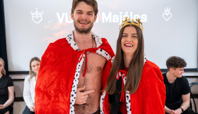 Lidé zvolili nový královský pár brněnské techniky. Vašek a Kája budou reprezentovat VUT na majálesu