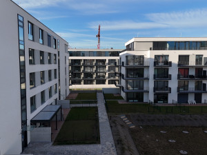 foto z výstavby 1. a 2. etapy Triangl Parku