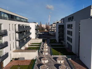 foto z výstavby 1. a 2. etapy Triangl Parku