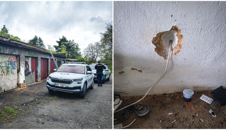 Vybouranými zdmi v garáži vedl záhadný kabel, bezdomovci tam kradli elektřinu