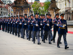 FOTOGALERIE: Prezident Pavel přijal na Hradě Zelenského při slavnostním ceremoniálu