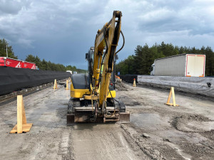 FOTO: Oprava mostu na D1 u Pávova pokračuje, i nadále platí určitá omezení