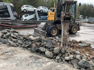 FOTO: Oprava mostu na D1 u Pávova pokračuje, i nadále platí určitá omezení