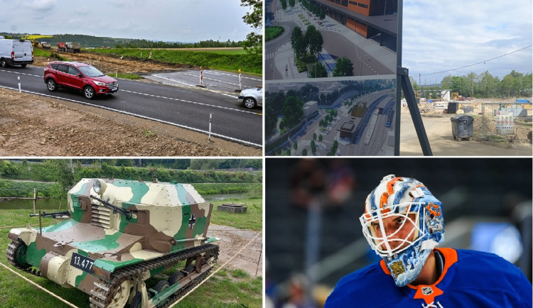 KVĚTEN NA DRBNĚ: Uzavírky v Jihlavě, válečné boje v Lukách a rozhovory o hokeji