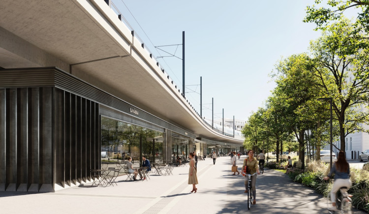 VIZUALIZACE: Prostor pod tratí mezi Bubny a Výstavištěm vyplní vestavby