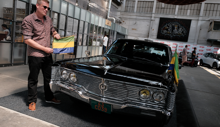 Filip Turek na výstavě veteránů v roce 2020.