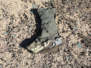 Nalezené artefakty vypovídají o životě v táboře – vyhozená zimní obuv (válenka)