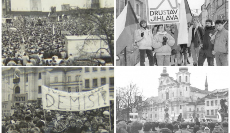 Revoluční plamen se v Jihlavě rozhořel později. I zde aktivisté zakládali Občanské fórum