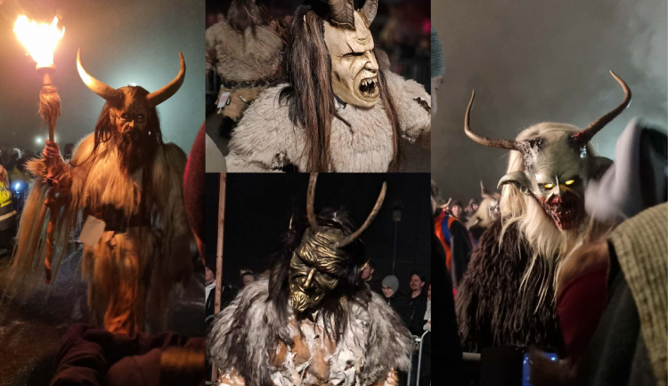 FOTO: Stovky krampusů v Budějcích. Podívejte se, jak vypadal pekelný průvod