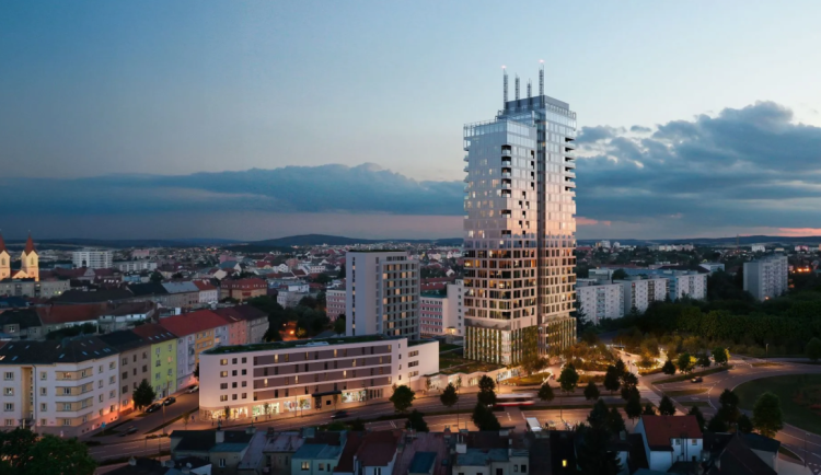 O byty v budovaných dvou věžích je velký zájem, cenu ovlivňuje i výhled