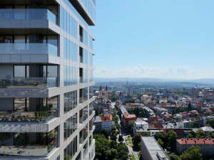 O byty v budovaných dvou věžích je velký zájem, cenu ovlivňuje i výhled