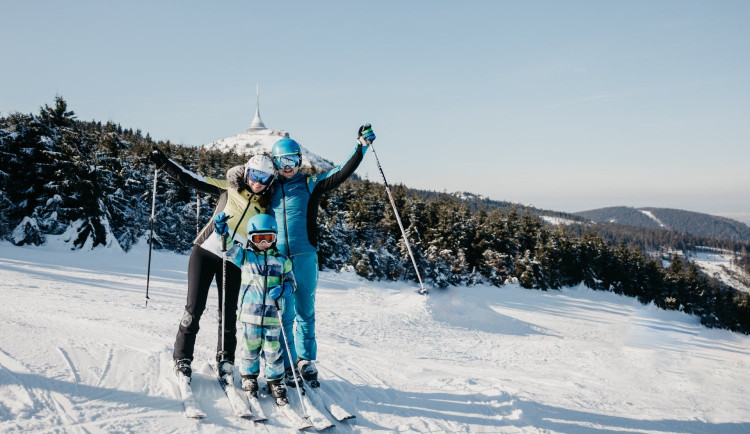 Podmínky ve velkých skiareálech v Libereckém kraji jsou i přes oblevu výborné