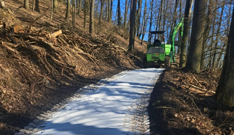 Nové cesty, lavičky i sochy. Úpravy na Špičáku v České Lípě vrcholí