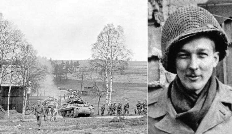 První americký voják pronikl na československé území 18. dubna 1945. A vyhrál sázku