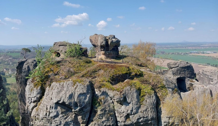 U Drábských světniček hnízdí sokoli, Lesy ČR musí odložit obnovu infrastruktury