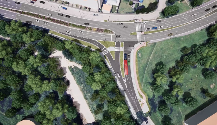 VIDEO: Konec přebíhání čtyřpruhu. V Olomouci začne přestavba rizikové křižovatky