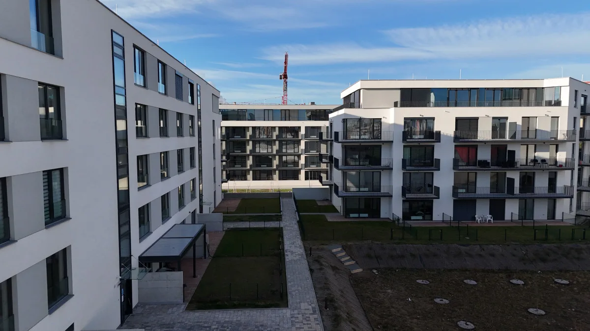 foto z výstavby 1. a 2. etapy Triangl Parku