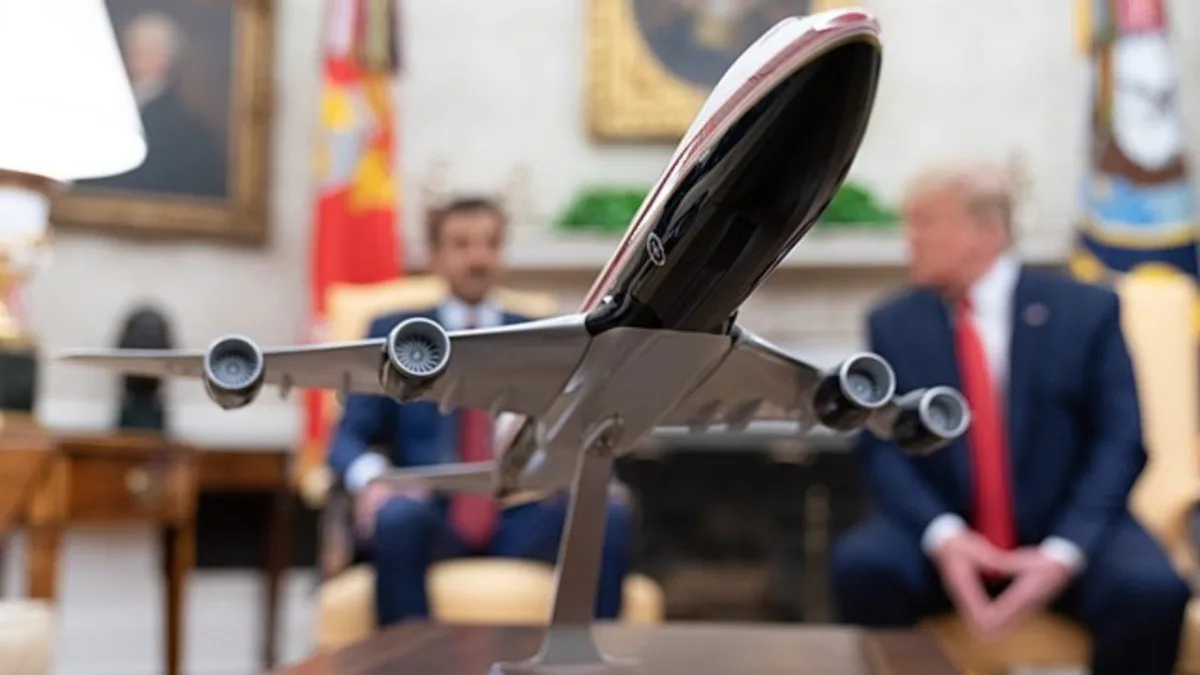 Trump dostal od Kataru letadlo. Dar vyvolal v USA politickou bouři