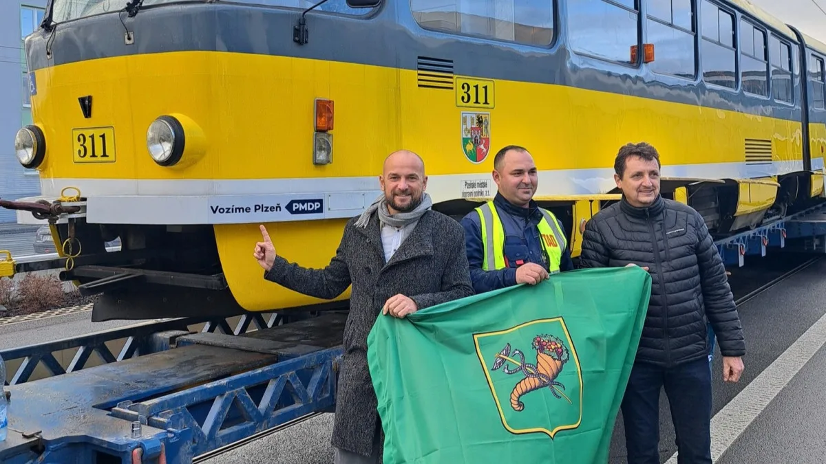 Na Ukrajinu míří další 4 tramvaje, jedna z nich vozila cestující v Plzni ještě v létě
