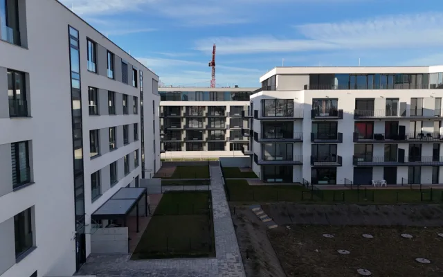foto z výstavby 1. a 2. etapy Triangl Parku