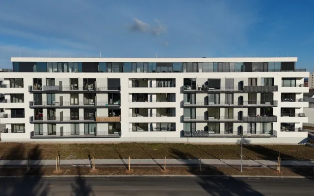 foto z výstavby 1. a 2. etapy Triangl Parku