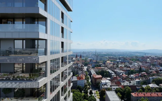 O byty v budovaných dvou věžích je velký zájem, cenu ovlivňuje i výhled