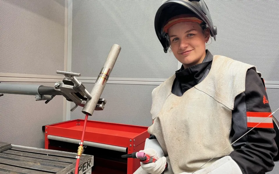 Leontına Urbanová je první svářečkou, která pracuje v Jaderné elektrárně Temelín